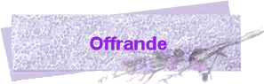 Offrande